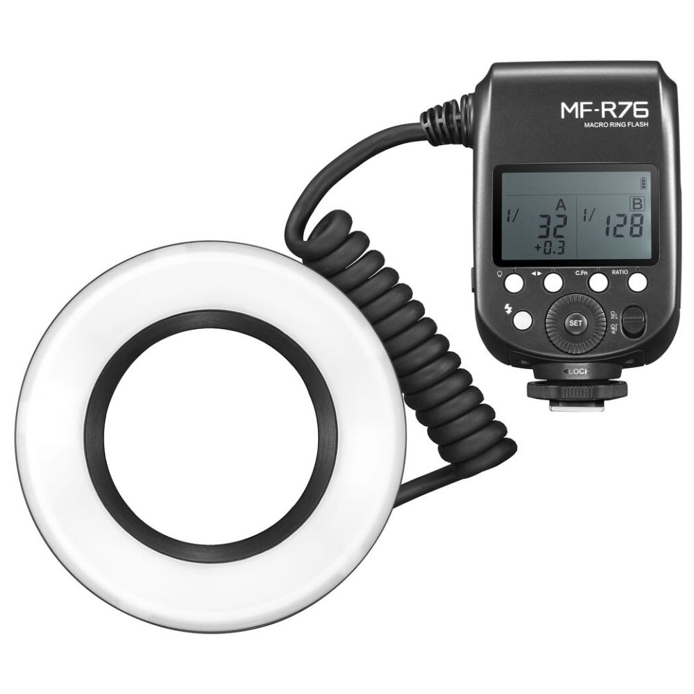 Godox MF R76N Flash ad anello macro TTL Nikon