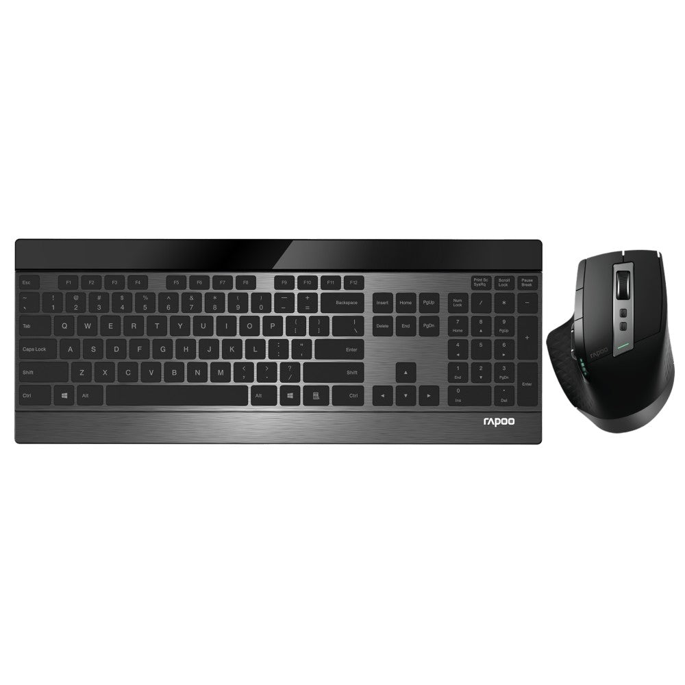 Rapoo 9900M Set combinato Wireless multimodale Toetsenbord + Muis - Nero