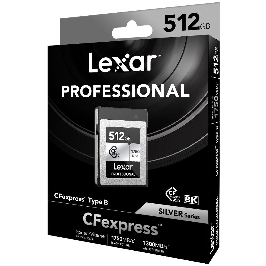 Lexar Professional Argento Scheda CFexpress Type B R1750/W1300 MB/s – 512GB