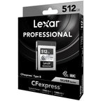 Lexar Professional Argento Scheda CFexpress Type B R1750/W1300 MB/s – 512GB