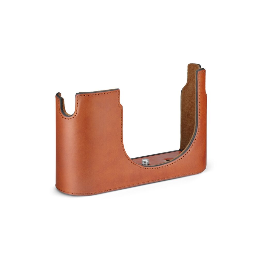 Leica 19652 Halfcase Q3, pelle, cognac