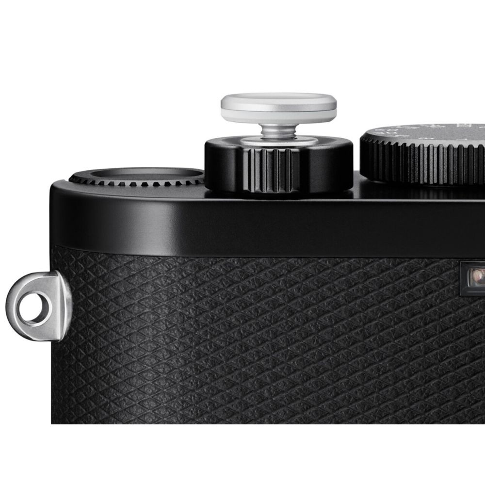Leica 19672 Pulsante Soft Release, alluminio, finitura anodizzata argento