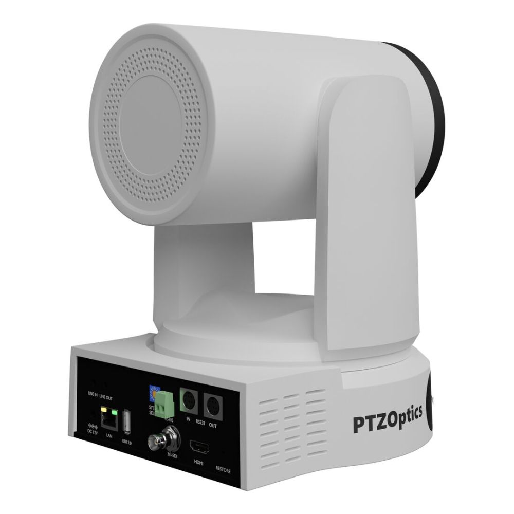 PTZOptics Link 4K, zoom ottico 30x, bianco