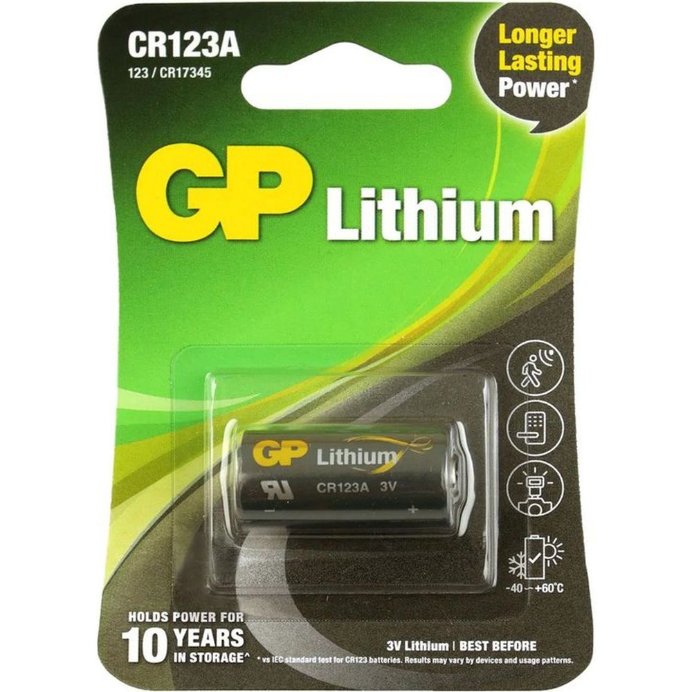 GP Batteria al litio CR123A 1 pz