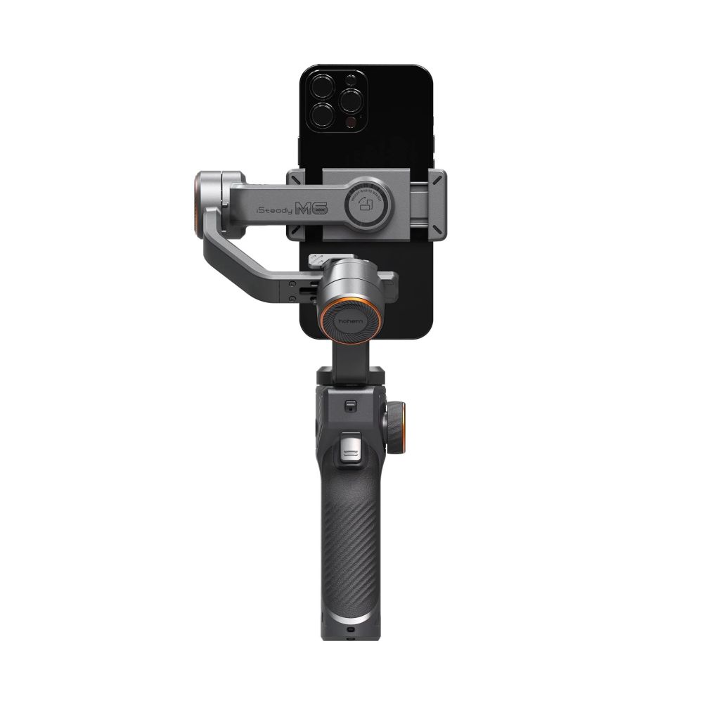 Hohem Gimbal per smartphone Pro a 3 assi con luce magnetica con funzione di tracciamento AI