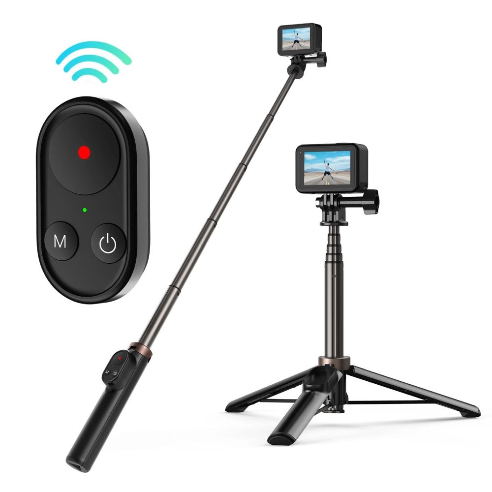 Telesin Vlog-selfie stick per GoPro con Bluetooth telecomando e telefoonhouder