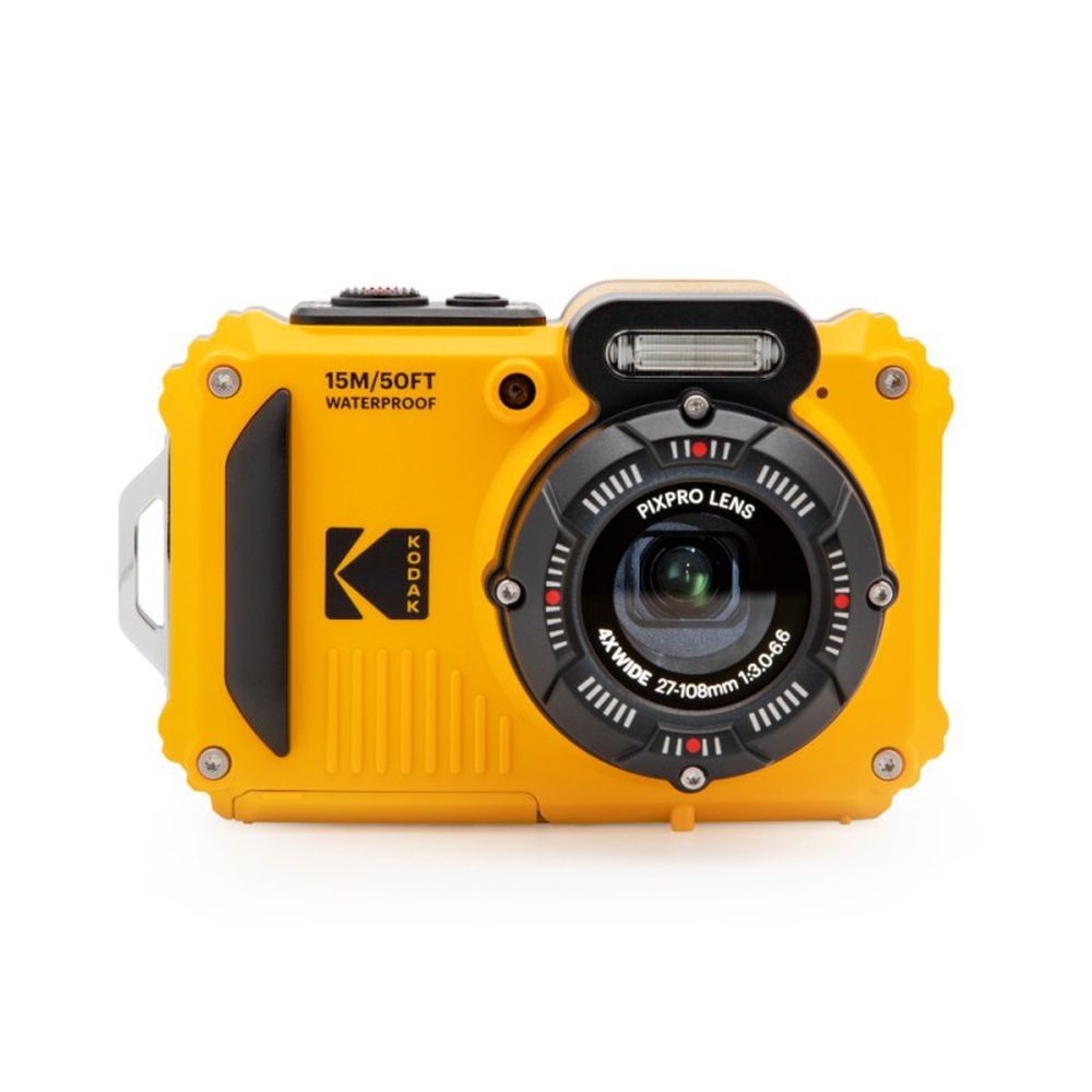 Kodak Waterproof WPZ-2 geel 4x zoom, WiFi + extra accu + 16GB geheugenkaart OUTLET 