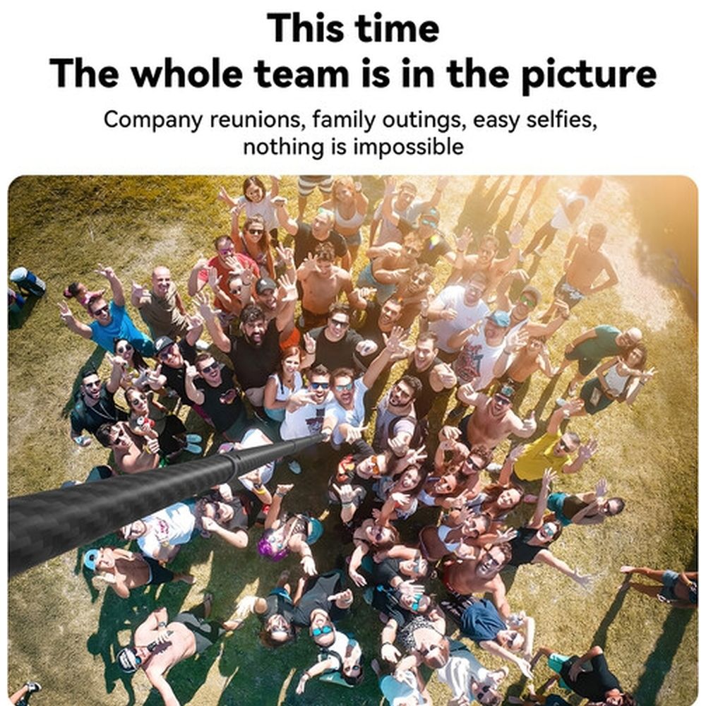 Telesin Premium Bastone per selfie carbonio (300 cm)