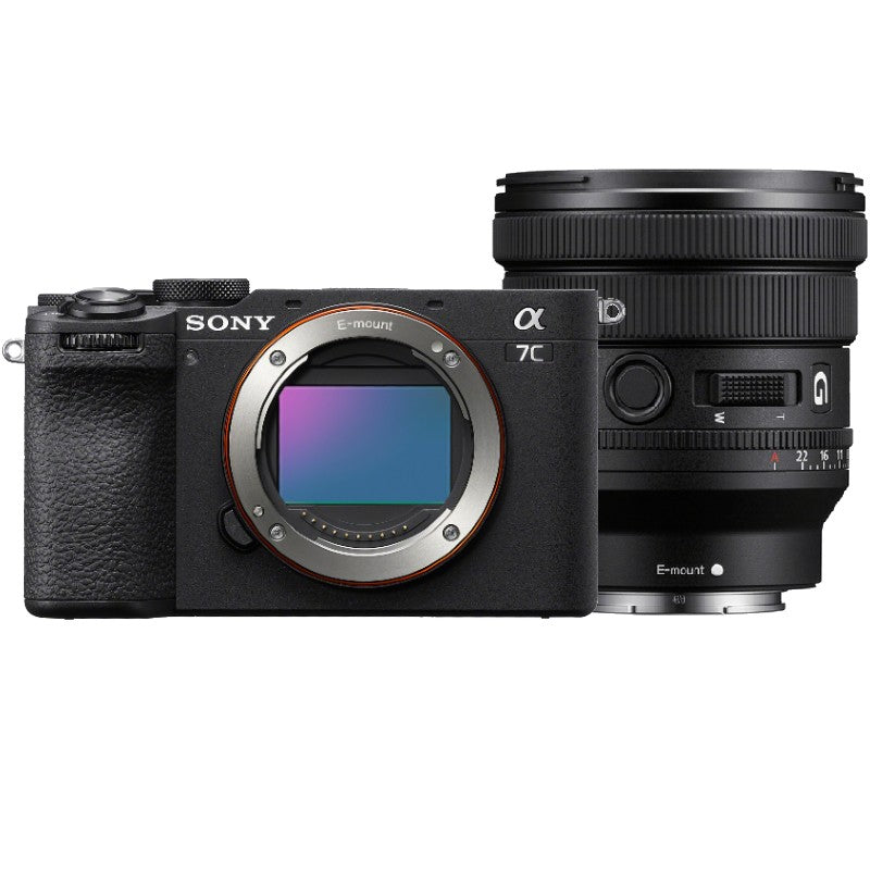 Sony A7C II nera + 16-35mm f/4.0 G PZ