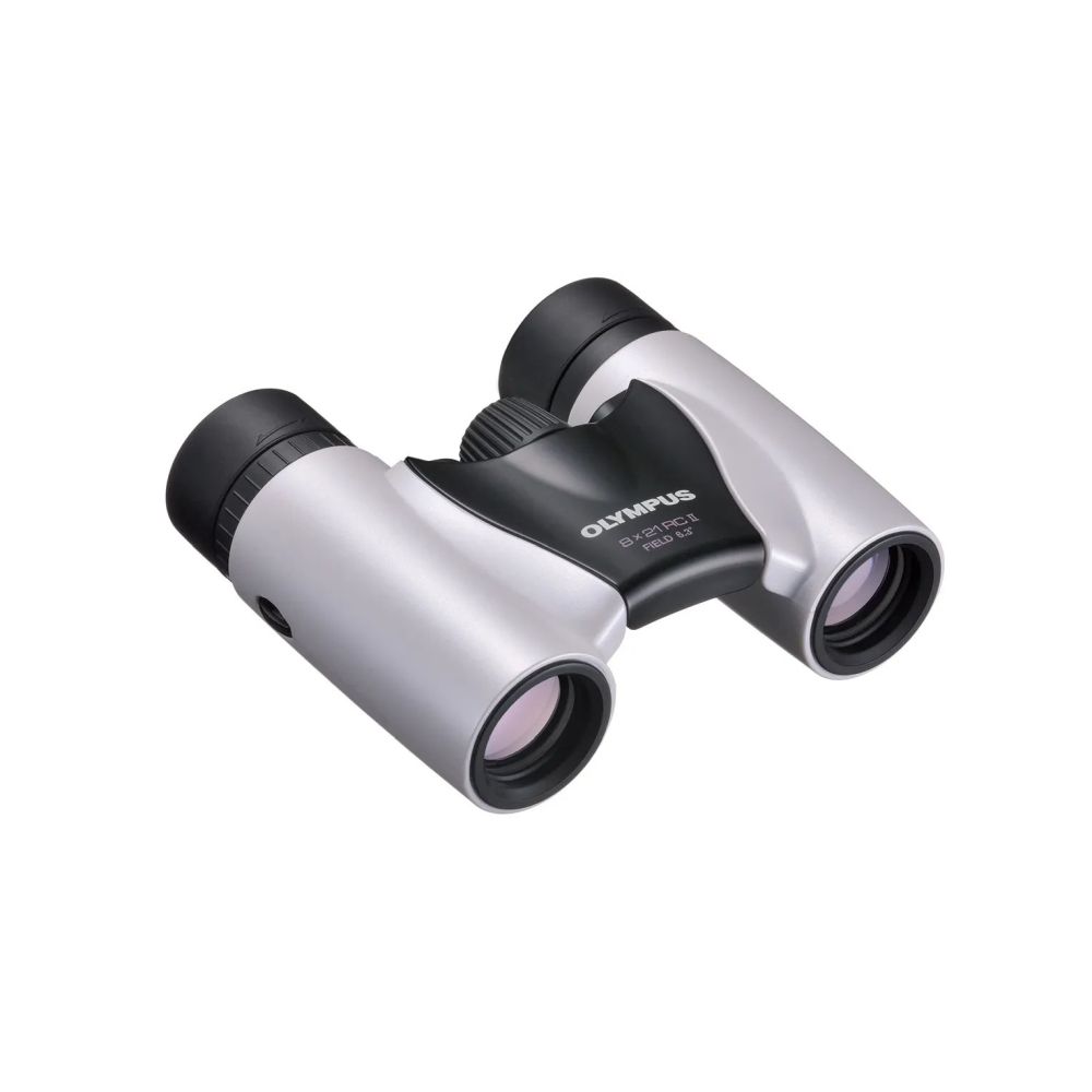 Olympus Ultra Kompakt 8x21 RC II Binocolo, bianco