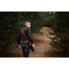 The Hantler Tracolla per fotocamera Cognac / Ottone, normale