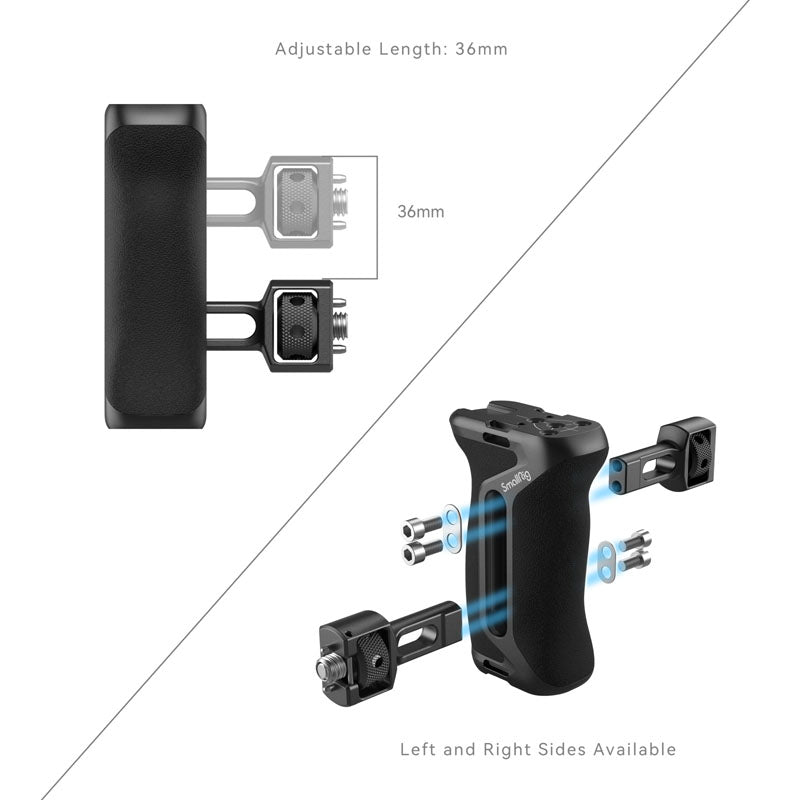 SmallRig 4346 Side Handle con Two-in-One Locating Vite