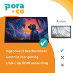 Pora&Co Monitor portatile 15,6 pollici