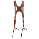 The Hantler Imbracatura per doppia fotocamera Cognac / Argento antico, Regular