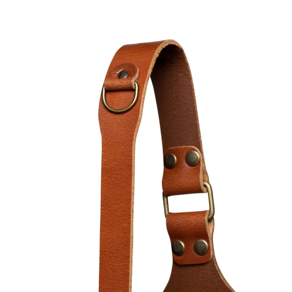 The Hantler Tracolla Fotocamera Cognac / Argento antico, Regular