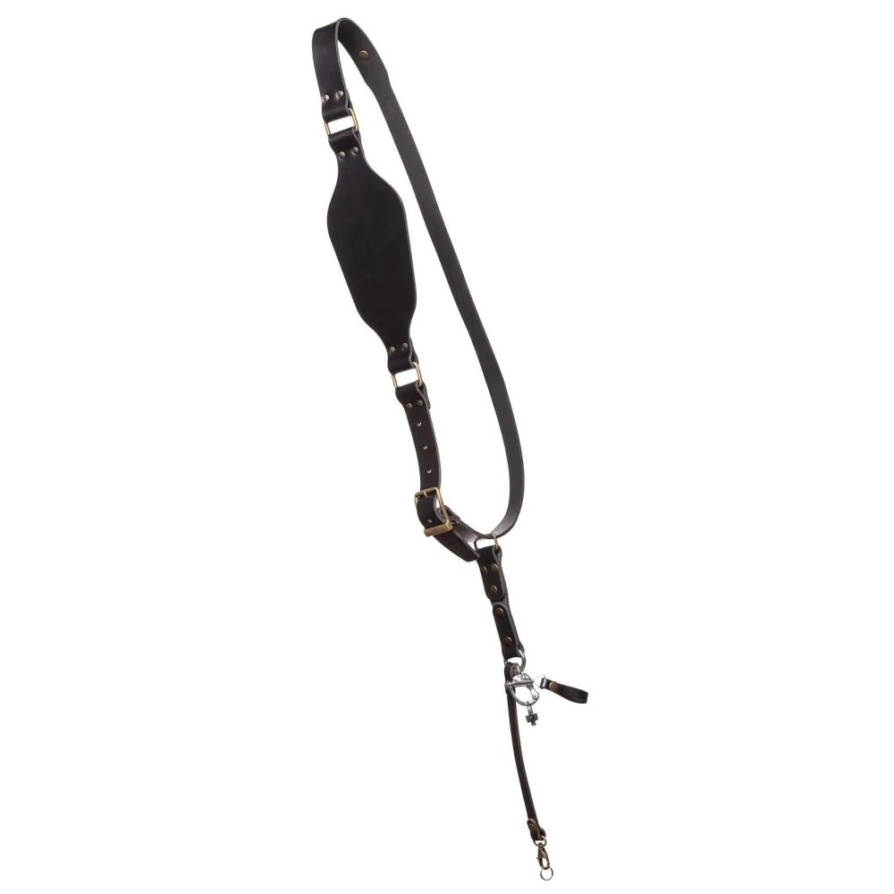 The Hantler Tracolla per fotocamera nera/ottone, grande