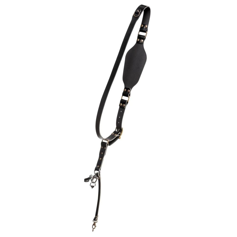 The Hantler Tracolla per fotocamera nera/ottone, grande