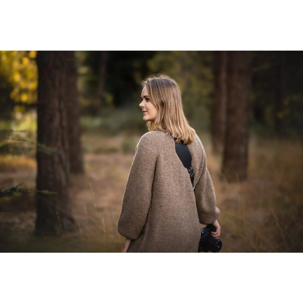 The Hantler Tracolla per fotocamera nera/ottone, grande