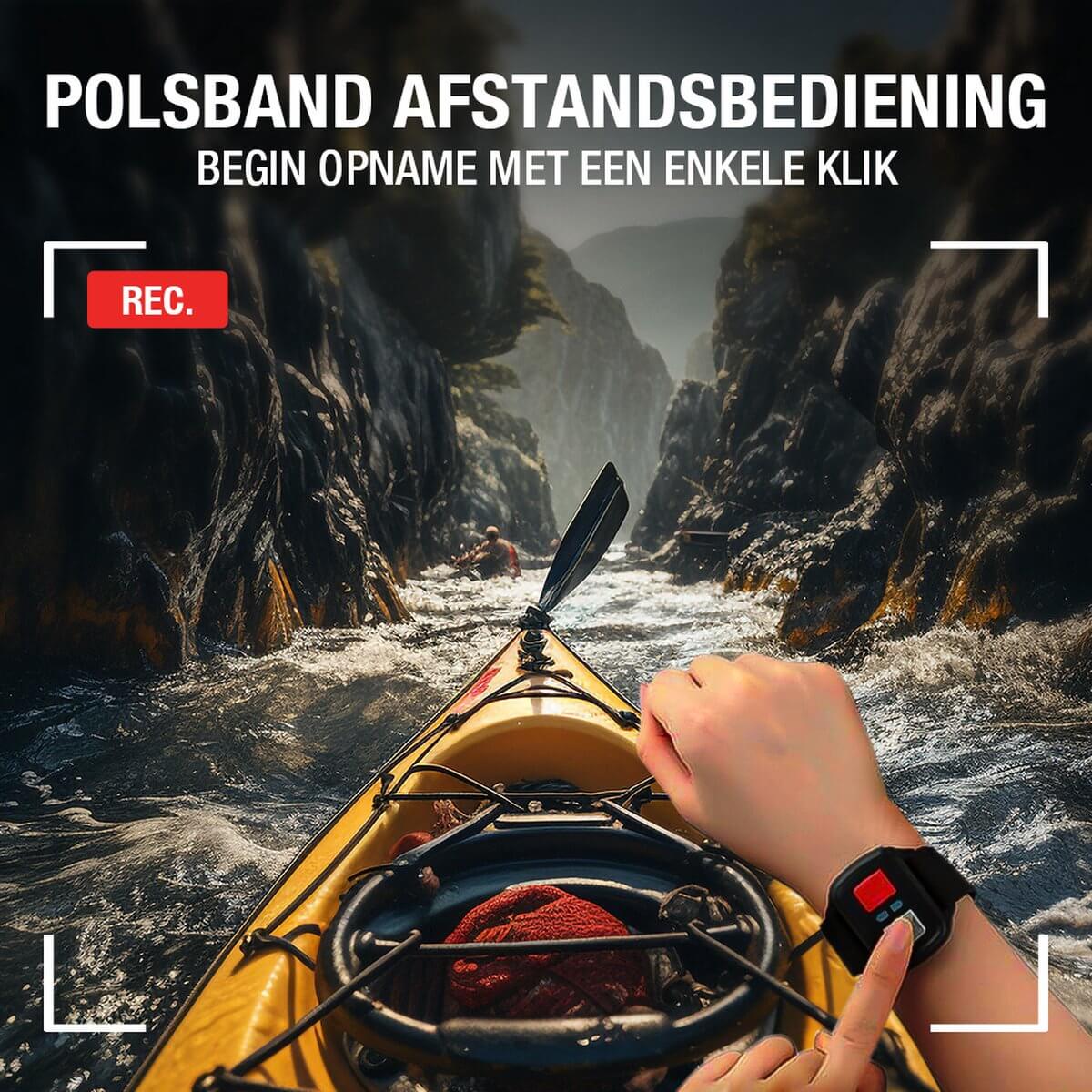 Pora&Co Action camera 4K, 16MP, 60FPS, 30m waterproof