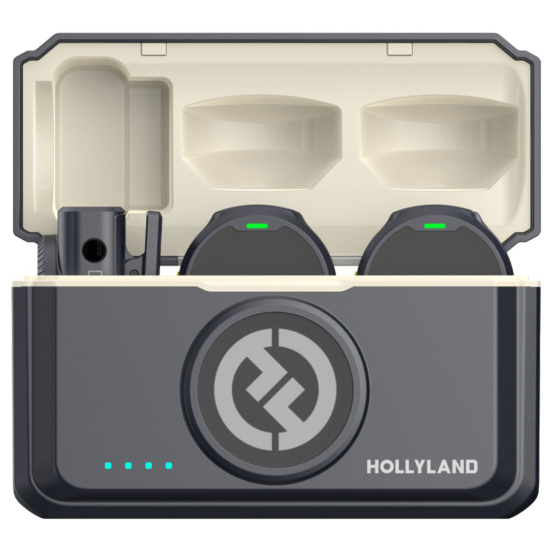 Microfono Lavalier Wireless Hollyland LARK M2 Combo Duo - Antracite Lucido