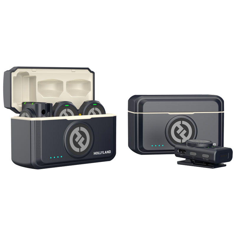 Microfono Lavalier Wireless Hollyland LARK M2 Combo Duo - Antracite Lucido