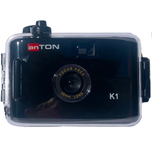 anTON K1 fotocamera con custodia subacquea, nera