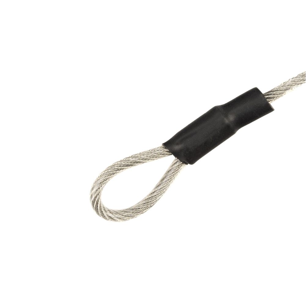 Caruba Cavo di sicurezza in acciaio con rivestimento in PVC, 1,2 m