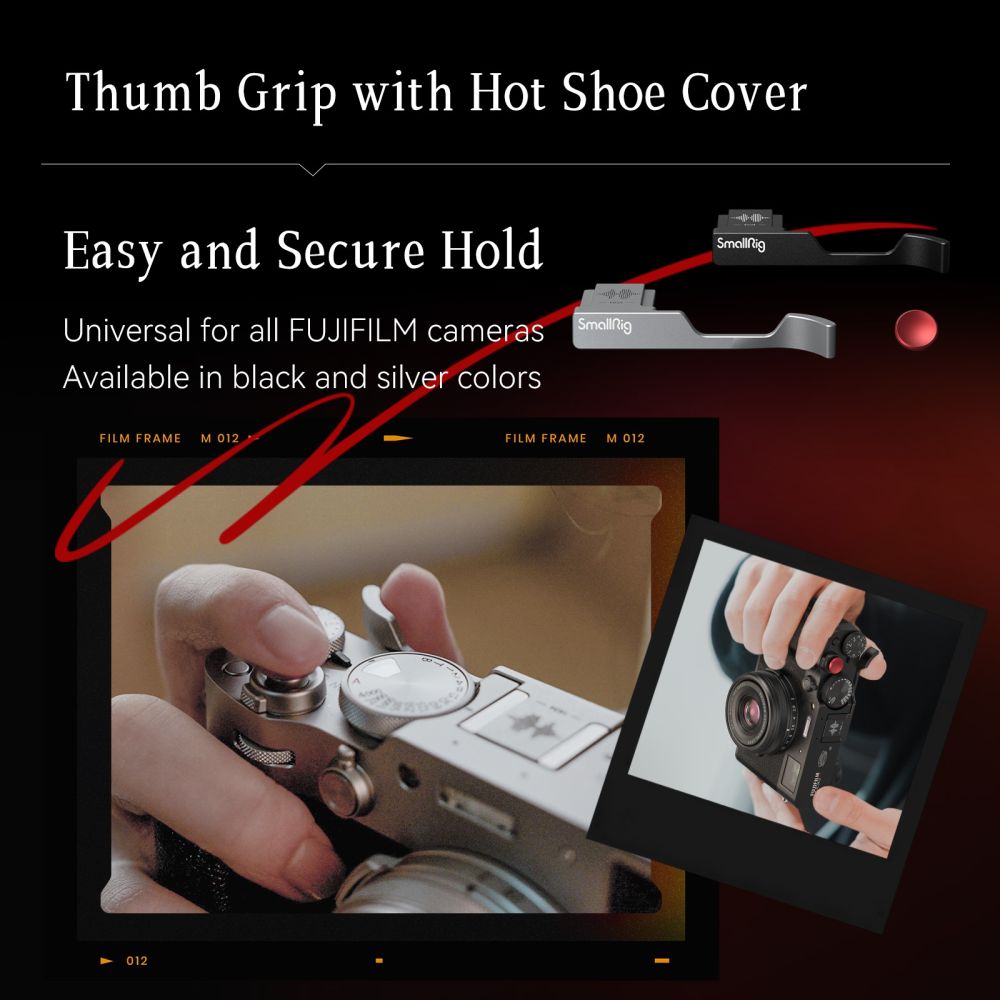 SmallRig 4559 Thumb grip for Fujifilm X100VI / X100V (black)