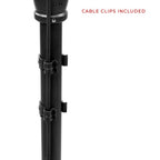 Shape 20" Gamba scorrevole C-Supporto nera 5,25'