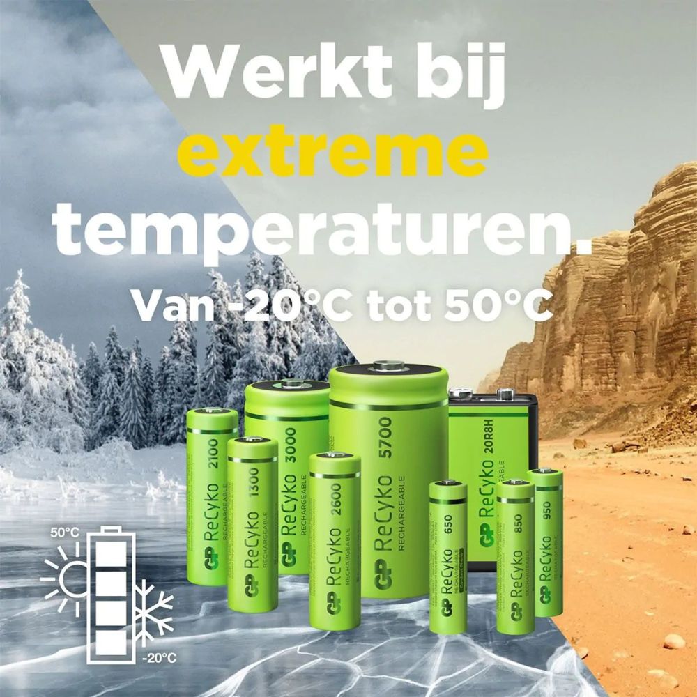 GP NiMH ReCyko AA 2600mAh 1,2V wiederaufladbar, 4 Stück