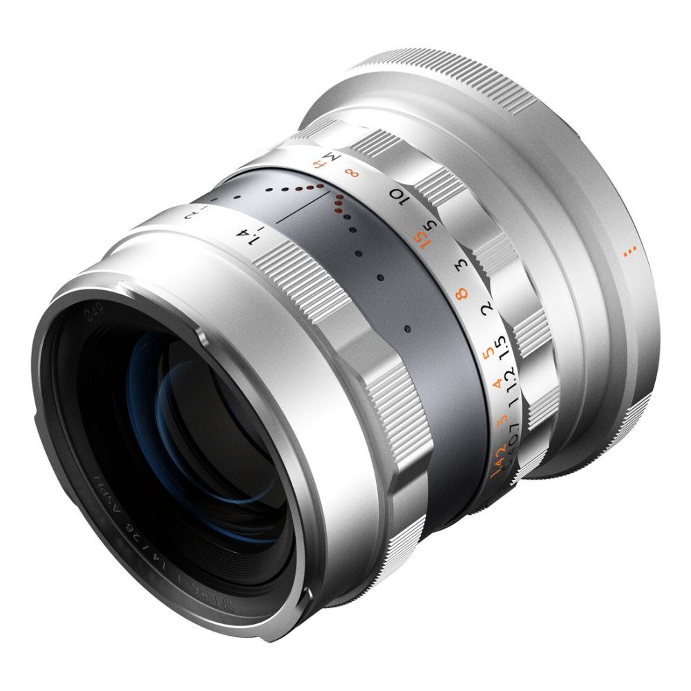 Thypoch Full-frame Simera 28mm f/1.4 per attacco Fujifilm X, argento