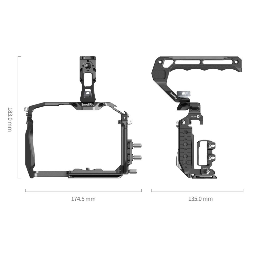 SmallRig HawkLock Kit gabbia a sgancio rapido per Panasonic LUMIX GH7 / GH6 4825