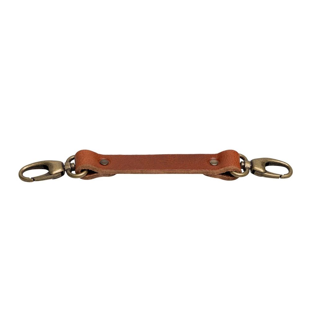 The Hantler Tracolla Cognac / Argento vecchio, grande 33 cm