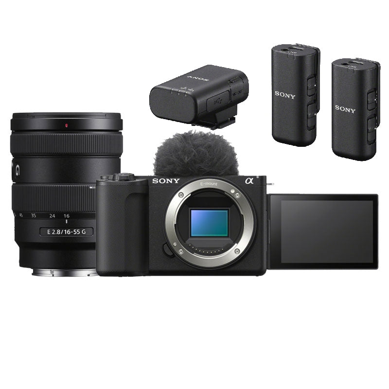 Sony ZV-E10 II + 16-55mm f/2.8 G + microfono ECM-W3