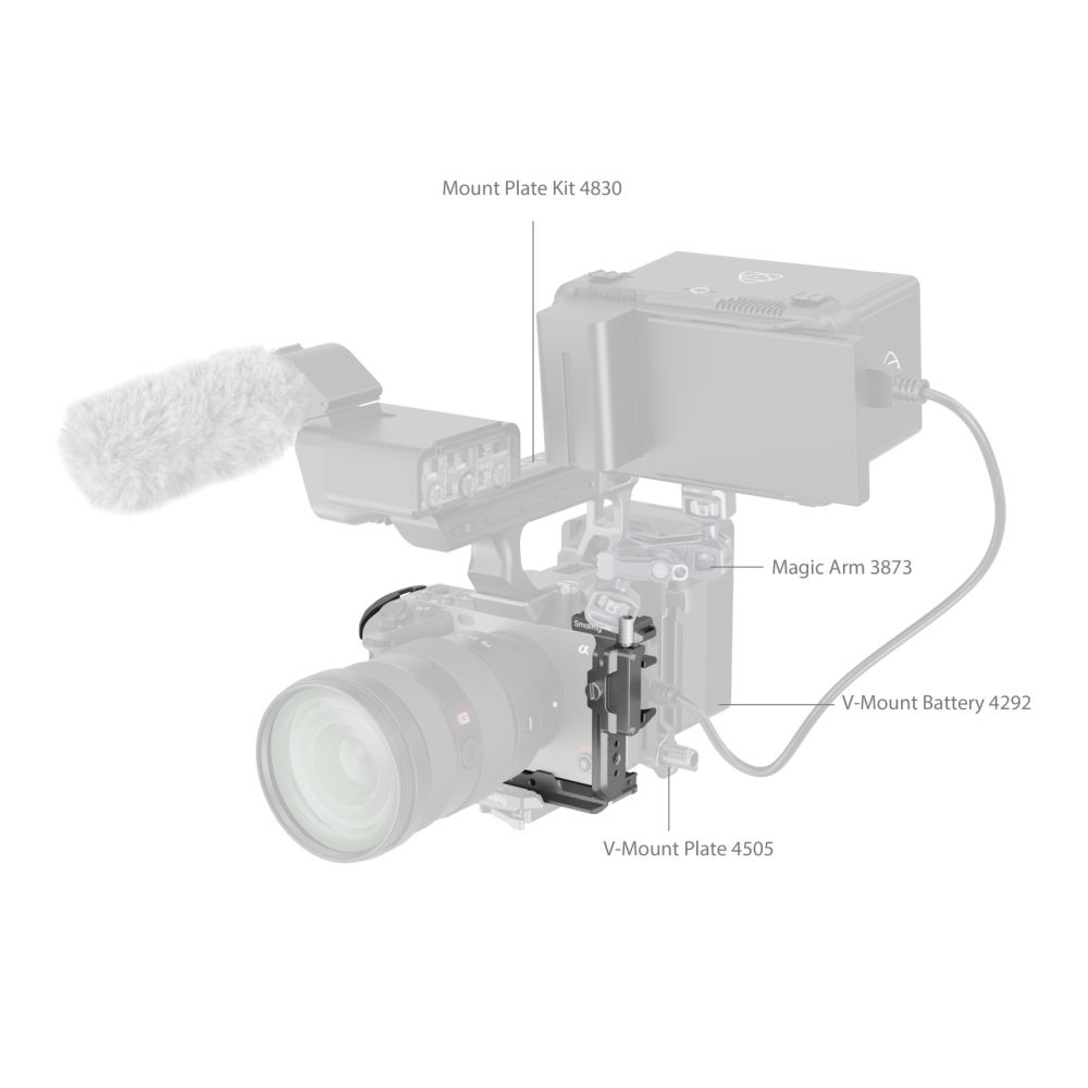 SmallRig HawkLock Kit gabbia a sgancio rapido per Sony FX3 / FX30 4770