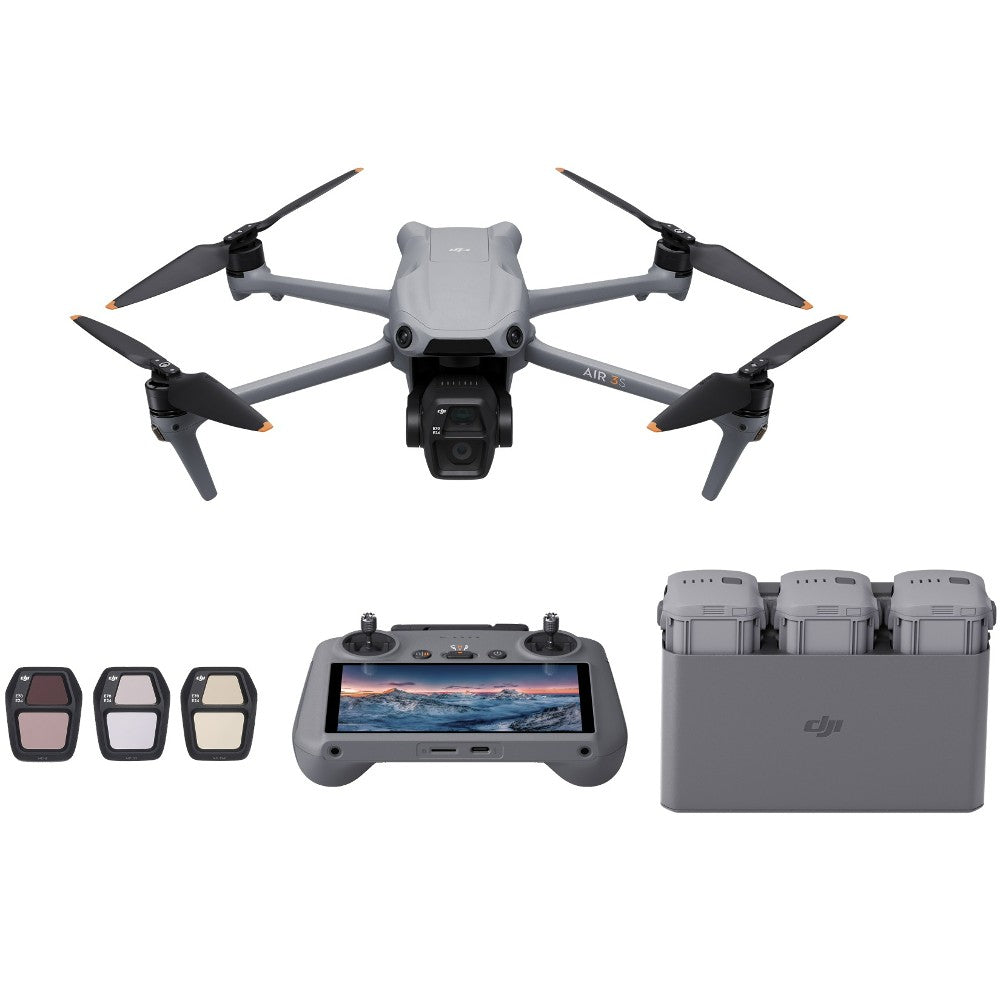 DJI Air 3S Fly More Combo + RC 2 Telecomando Controller