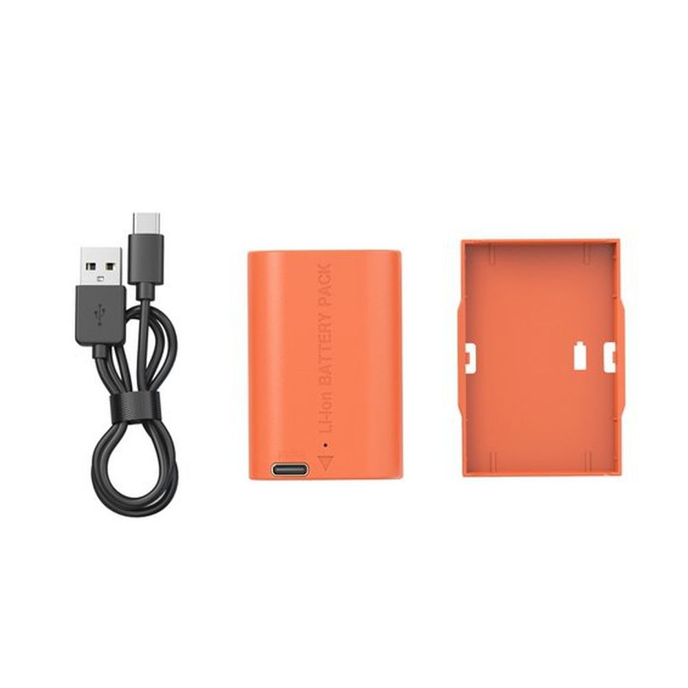 SmallRig 4968 LP-E6NH Batteria ricaricabile per fotocamera USB-C arancione