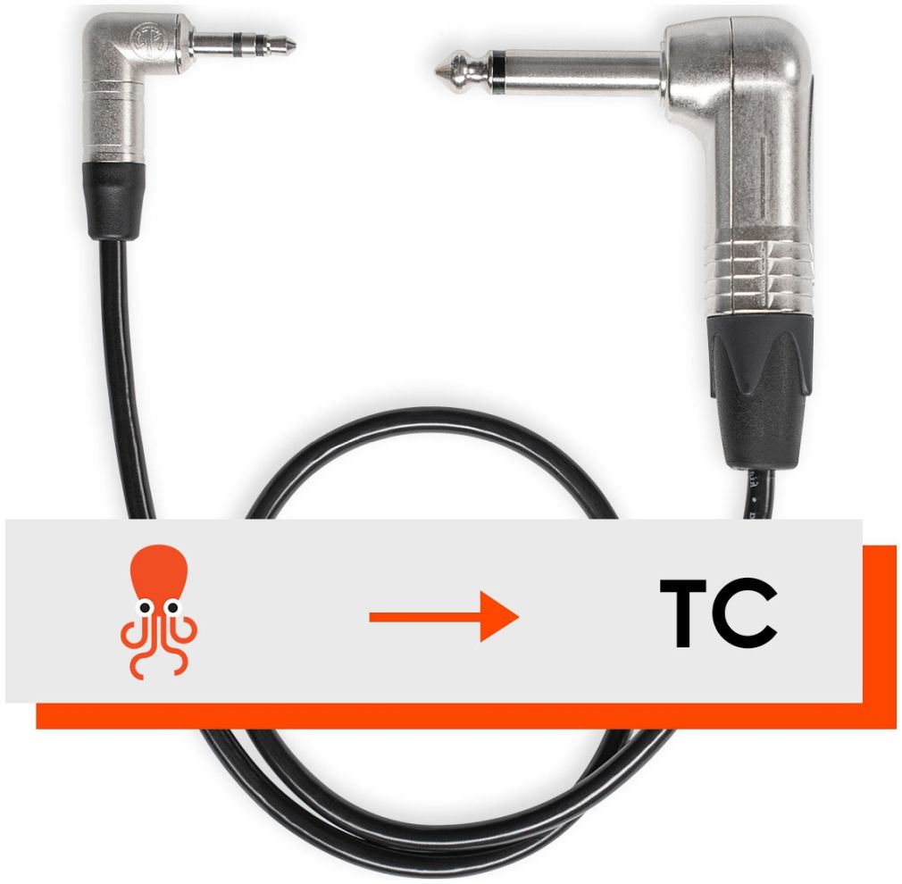 Tentacle Sync Cavo Timecode a Jack da 6,3mm a 90°