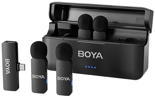 Boya BY-V4U Microfono wireless a quattro canali con USB-C