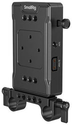 SmallRig 3498B Piastra adattatore per batteria V-Mount (versione base) con morsetto a doppia asta