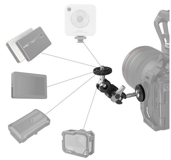 SmallRig 3238B Mini braccio magico con testa a sfera universale