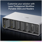 Lexar Workflow PRO 6 Bay Module con uplink Thunderbolt 4