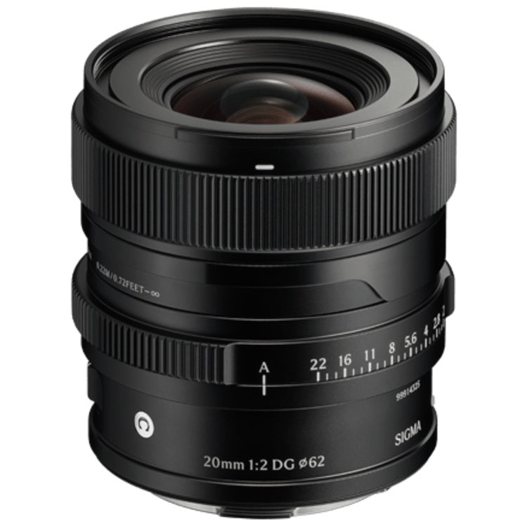 SIGMA 20mm f/2 DG Contemporary con attacco L - Nero