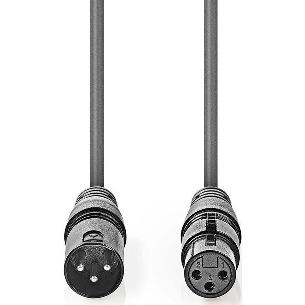 Nedis XLR 3 pin maschio-femmina cavo 3m