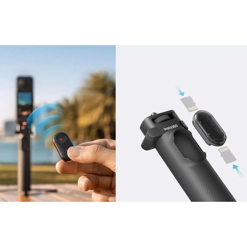 INSTA360 Kit remoto per bastone selfie 2-in-1 pieghevole (attacco da 1/4")