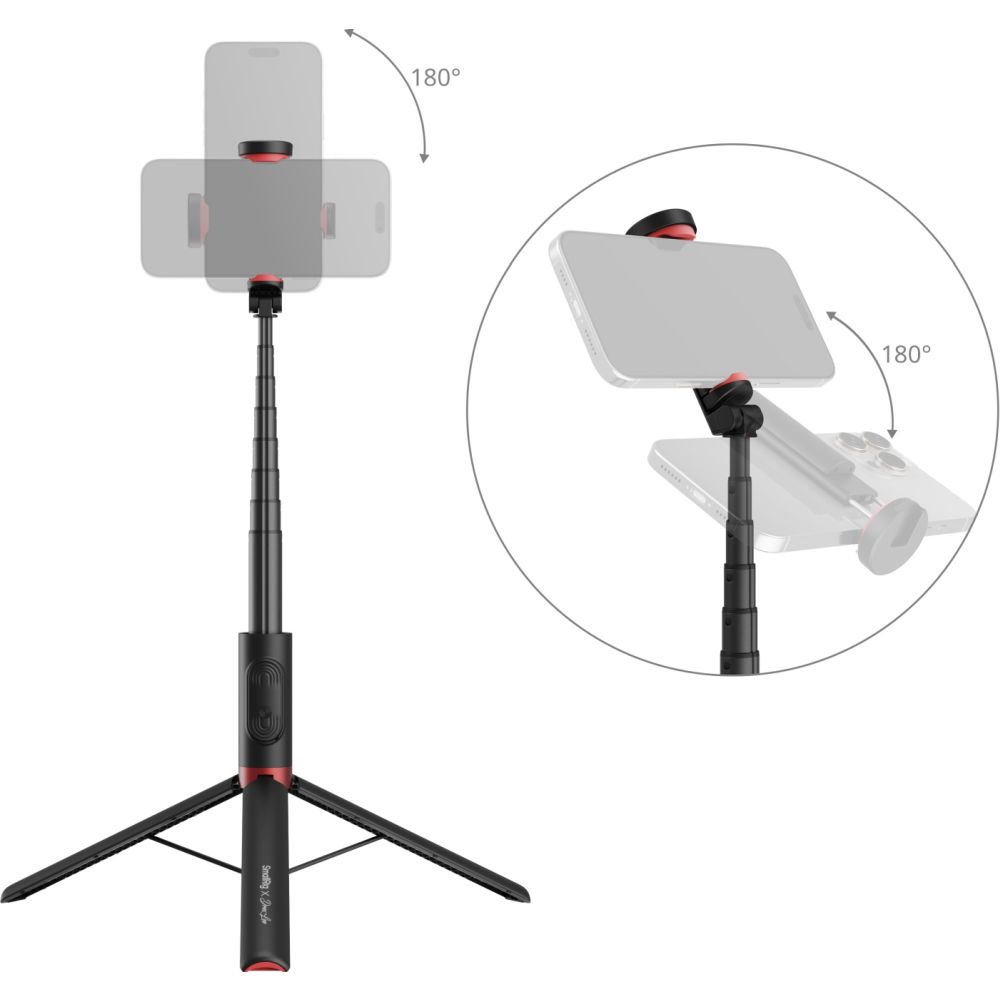 SmallRig 5292 x Drex Lee Boom Bastone per selfie ST30 Lite, nero