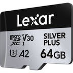 Lexar Pro Argento Plus 64GB microSDXC V30 - R205/W150MB/s