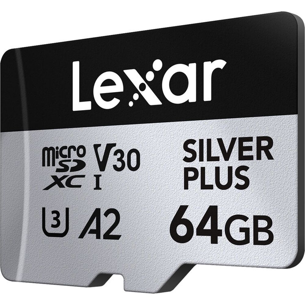 Lexar Pro Argento Plus 64GB microSDXC V30 - R205/W150MB/s