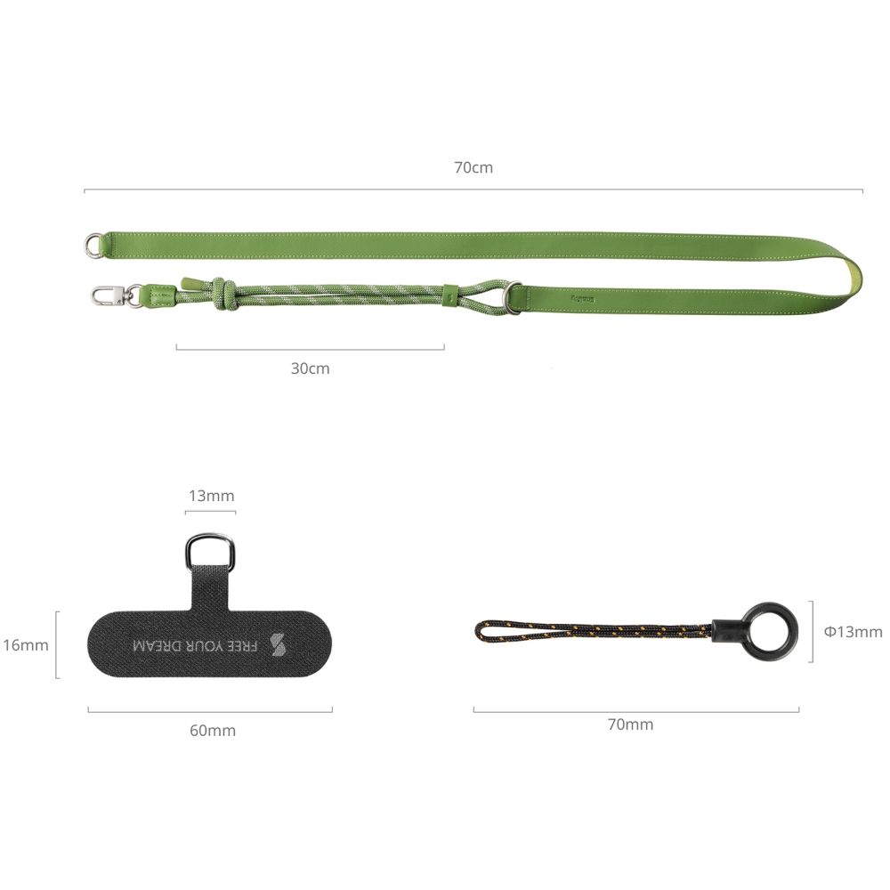 SmallRig 5301 Tracolla per telefono FilMov, verde