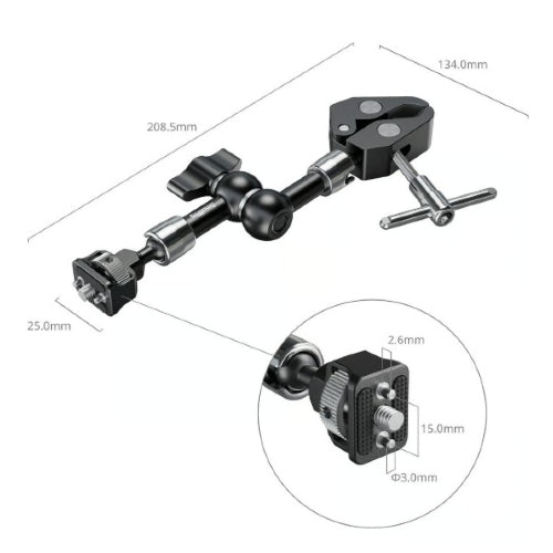 SmallRig 5310 Braccio magico con morsetto a forma di granchio (7")